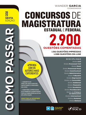 cover image of Como Passar Concursos de Magistratura Estadual, Federal